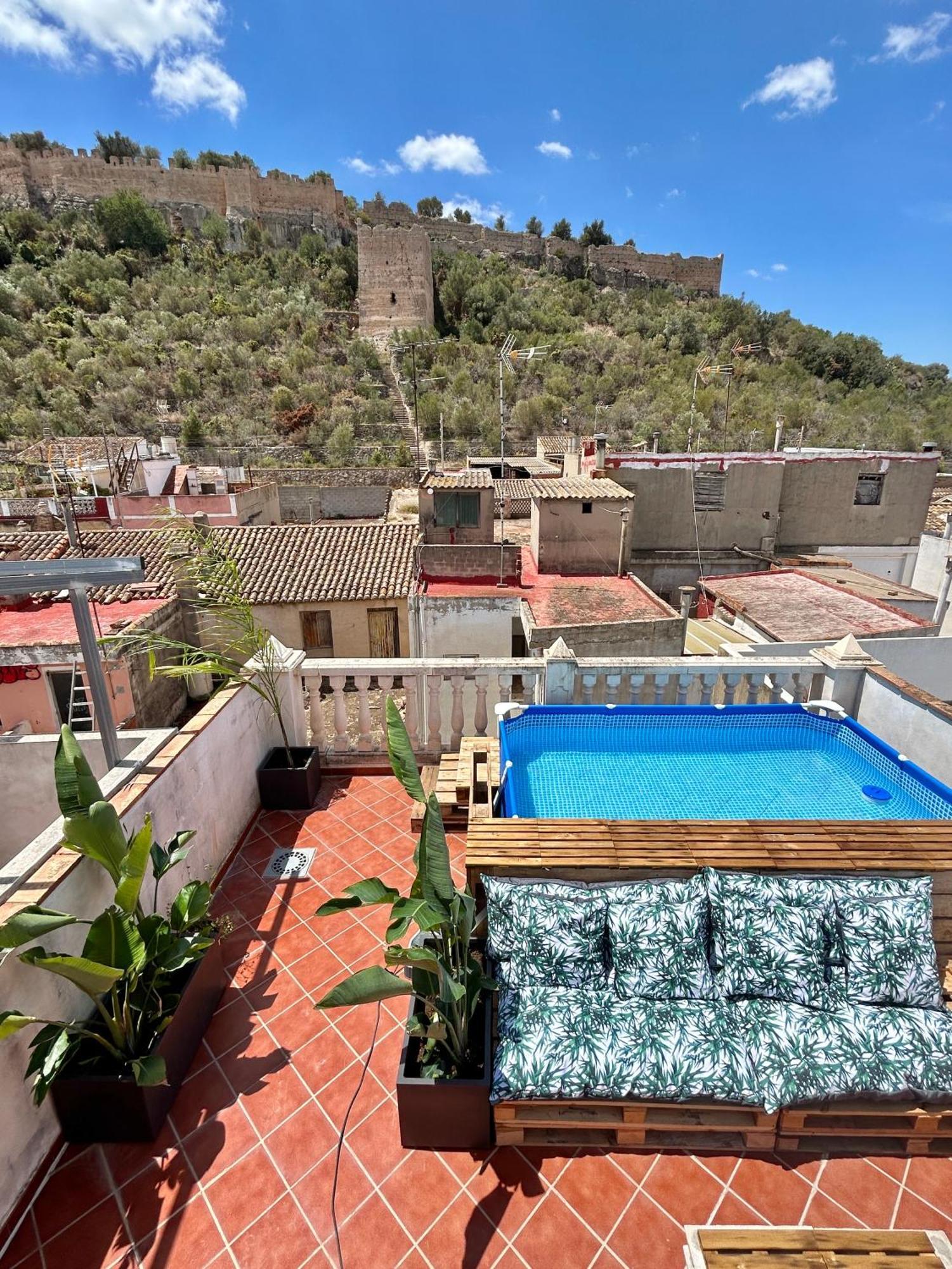 Casa Con Jacuzzi Y Piscina Con Vistas Al Castillo Corbera de Alcira Extérieur photo