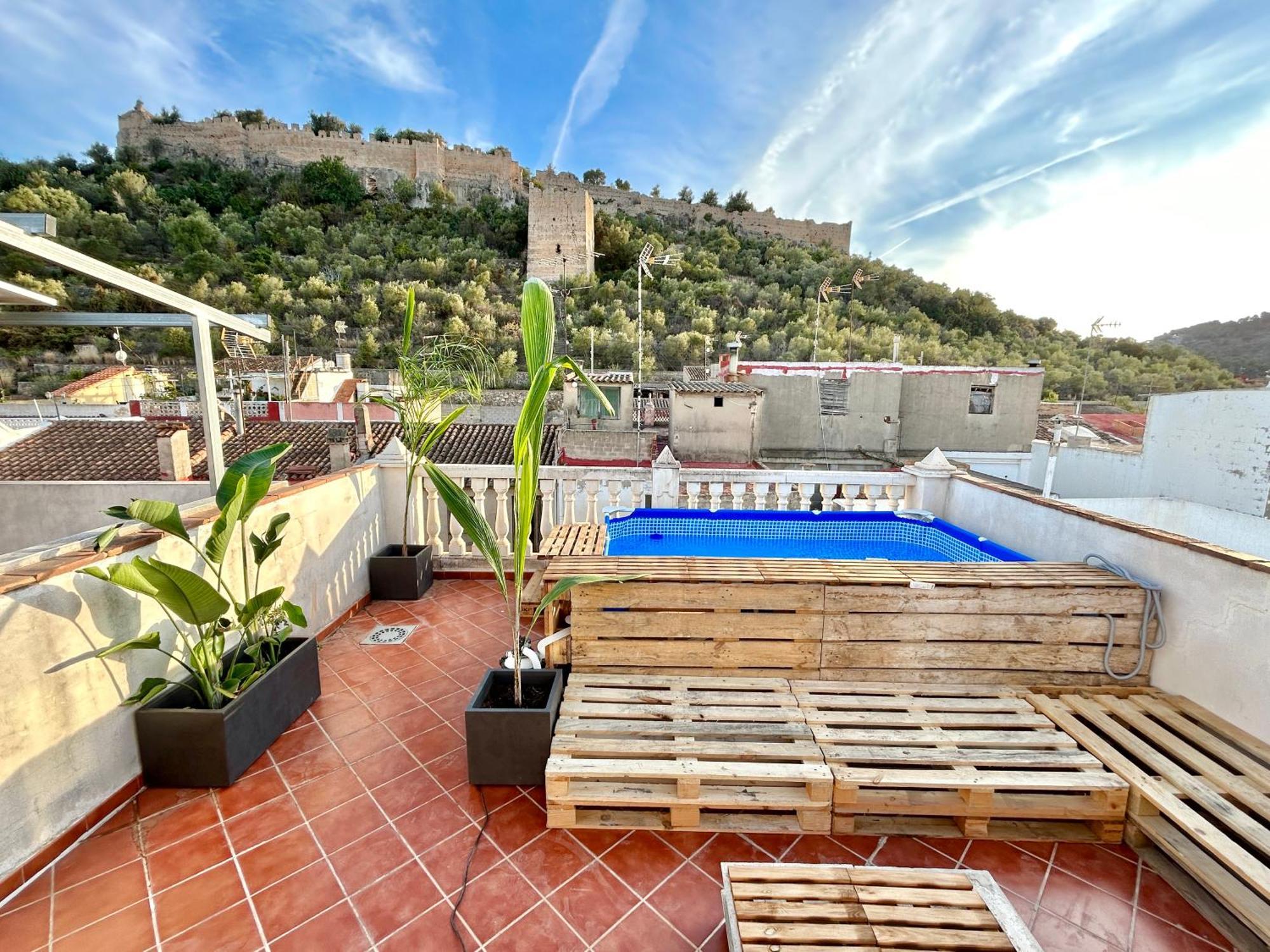 Casa Con Jacuzzi Y Piscina Con Vistas Al Castillo Corbera de Alcira Extérieur photo